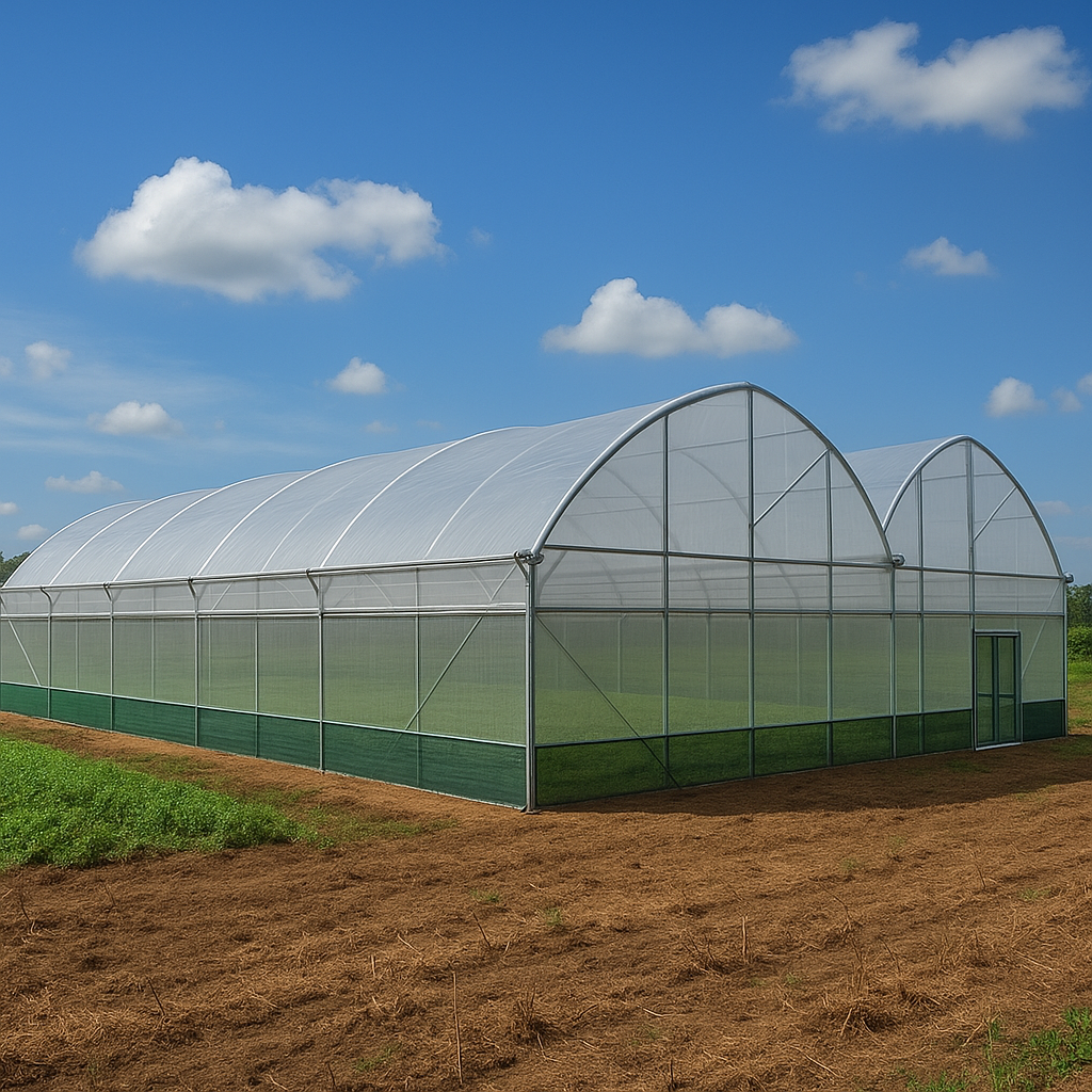 Serre multi-chapelle 300 m²