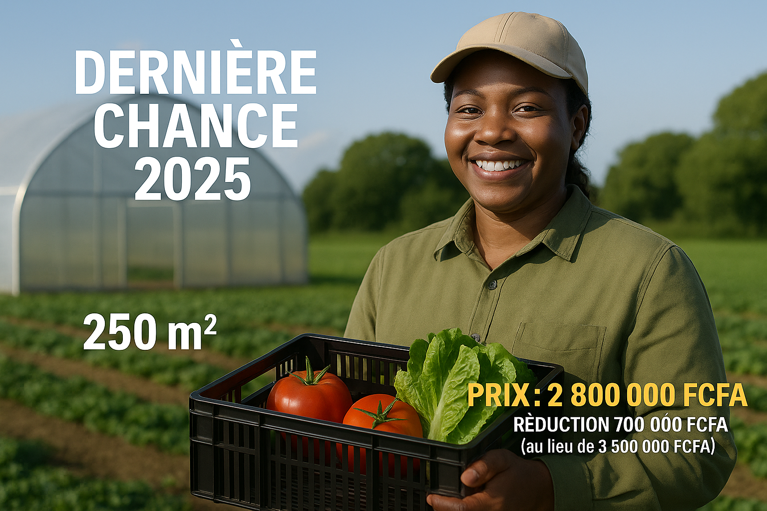 Offre Serre 250 m² Serre-Ivoire